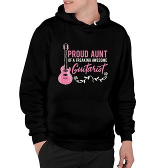 Electric Guitar Player Guitarist Aunt Musician Music Band Hoodie | Mazezy