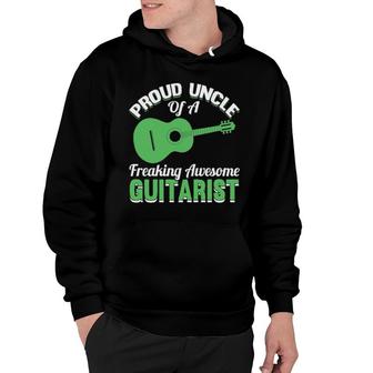 Electric Guitar Player Guitarist Uncle Musician Music Band Hoodie | Mazezy