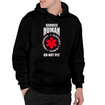 Emotional Support Human Do Not Pet Dog Owner Hoodie | Mazezy