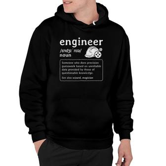 Engineer Definition Mechanical Engineering Engineer Hoodie | Mazezy
