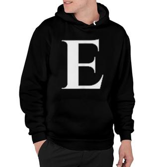 Enjoy Cool E Alphabet Cute Initial Monogram Letter E Hoodie | Mazezy