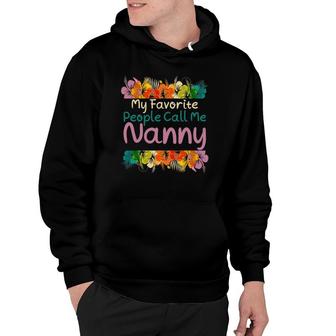 Favorite Nanny Mother's Day For The Best Nanny Hoodie | Mazezy