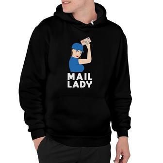 Female Postal Worker Mail Lady Strong Women Hoodie | Mazezy