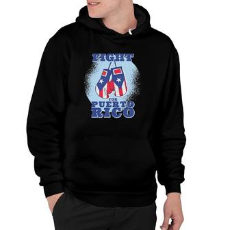 Fight For Puerto Rico Boxing Gloves Hoodie | Mazezy