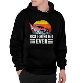 Fishing Dad Father Retro Vintage Hoodie | Mazezy