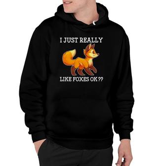 Fox Cute Funny Red Wild Foxes Tee Boy Girl Women Men Youth Hoodie - Thegiftio UK