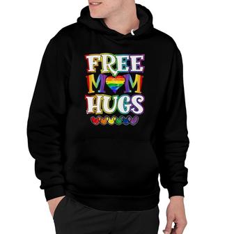 Free Mom Hugs Rainbow Hearts Gay Pride Lgbt 2021 Ver2 Hoodie | Mazezy