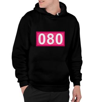 Funny 80 Year Old Number 080 Patch 80Th Birthday Bday Hoodie | Mazezy