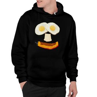 Funny Bacon And Eggs Breakfast Smiles For Low Carb Diet Hoodie | Mazezy