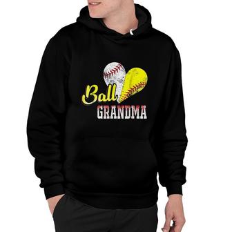 Funny Ball Grandma Baseball Softball Hoodie | Mazezy