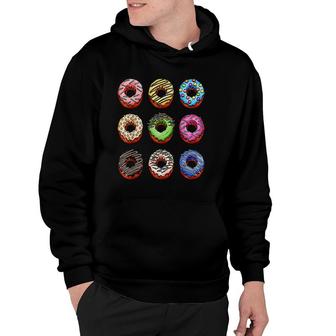 Funny Big Pack Donuts Bakery Tasty And Sweet Dessert Gift Hoodie | Mazezy