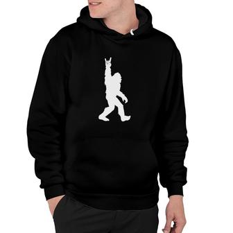 Funny Bigfoot Rock And Roll For Sasquatch Believers Hoodie | Mazezy
