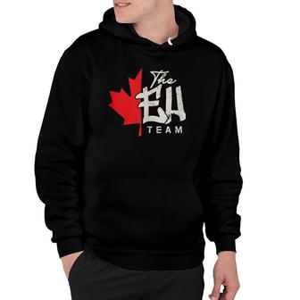 Funny Canadian Canada Gif The Eh Team Hoodie | Mazezy