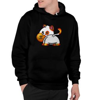 Funny Cat Lovers Pi Day Mathematician Pie Hoodie | Mazezy