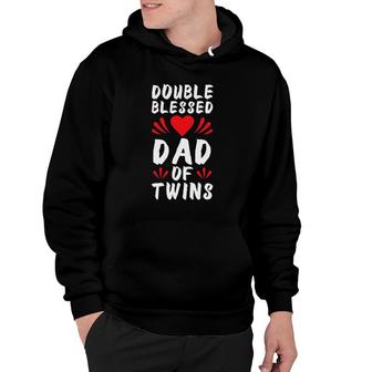 Funny Dad Of Twins Father Of Twins Hoodie | Mazezy