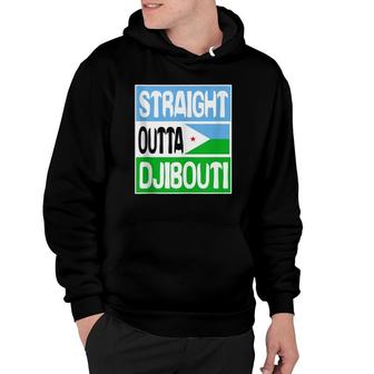 Funny Flag Gift - Straight Outta Djibouti Hoodie | Mazezy