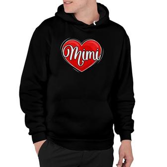 Funny Heart Mimi Mothers Day Hoodie | Mazezy