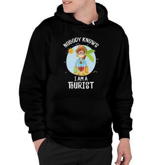 Funny I Am A Tourist Tourist Gift Hoodie | Mazezy
