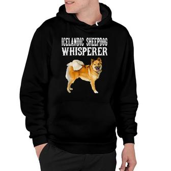 Funny Icelandic Sheepdog Whisperer Dog Hoodie | Mazezy