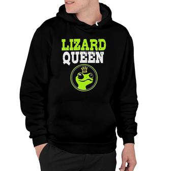 Funny Lizard Queen Lizard Lover Hoodie | Mazezy