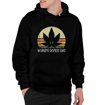 Funny Marijuana Leaf Cannabis Weed Worlds Dopest Dad Hoodie - Seseable