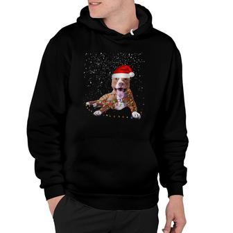 Funny Merry Pitmas Pit Bull T Christmas Dog Gift Hoodie | Mazezy