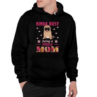 Funny Puggle Mom Lover Dog For Mother's Day Hoodie | Mazezy