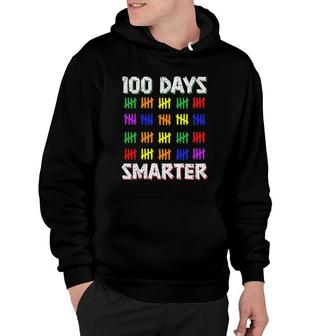 Funny Students Kids 100 Days Smarter 100 Days Of School Hoodie | Mazezy