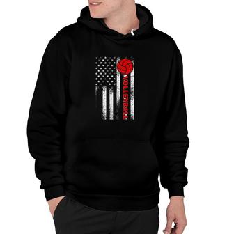 Funny Volleyball Design For More Than An Athlete Usa Patriotic Athlete Hoodie - Thegiftio UK