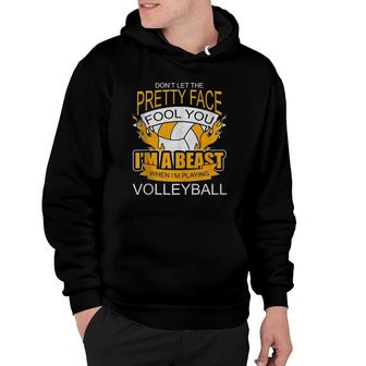 Funny Volleyball Gift For Teen Girls Women Kids Volleyball Hoodie | Mazezy