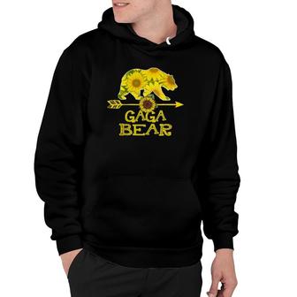 Gaga Bear Funny Sunflower Mother Father Gifts Hoodie | Mazezy