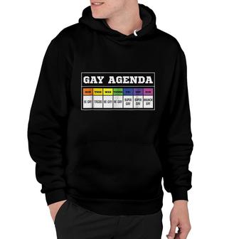 Gay Agenda Funny Design Hoodie | Mazezy