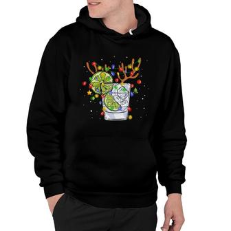 Gin Reindeer Christmas Drinking Matching Family Hoodie | Mazezy