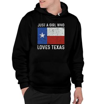Girl Love Texas Flag Star State Usa Hoodie | Mazezy