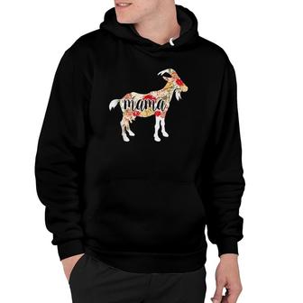 Goat Mother's Day Mama Mom Lover Floral Gift Hoodie | Mazezy