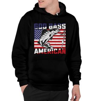 God Bass American Fishing Cool Gifts For Fisher Hoodie - Thegiftio UK