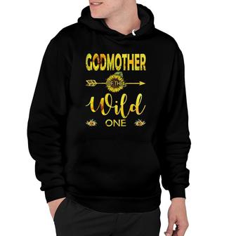 Godmother Of The Wild One-1St Birthday Sunflower Outfit Hoodie | Mazezy