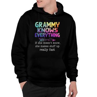 Grammy Knows Everything If She Doesn't Know - Mothers Day Hoodie | Mazezy