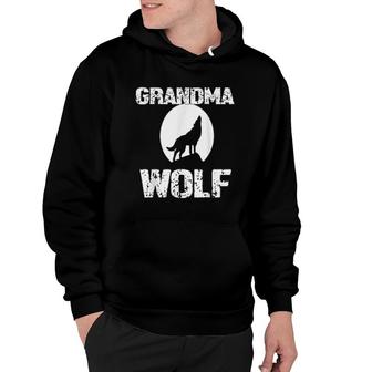 Grandma Wolf Matching Family Tribe Wolves Moon Mimi Hoodie - Thegiftio UK