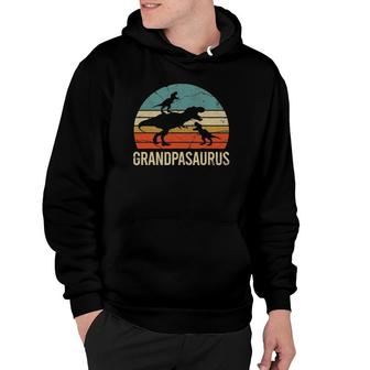 Grandpa Dinosaur Gift Funny Grandpasaurus 2 Two Grandkids Hoodie | Mazezy DE