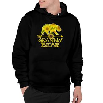 Granny Bear Sunflower Funny Mother Father Gifts Hoodie | Mazezy