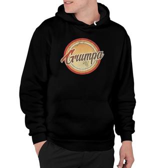 Graphic Grumpa Vintage Retro Father's Day Funny Men Gift Hoodie | Mazezy