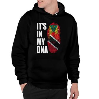 Grenadian And Trinidadian Mix Dna Flag Heritage Hoodie | Mazezy