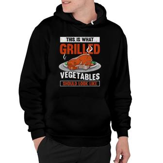 Grilled Vegetables Steak Funny Grilling Barbecue Party Bbq Hoodie | Mazezy