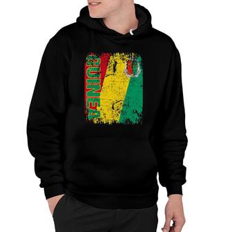 Guinea Flag Vintage Distressed Guinea Hoodie | Mazezy