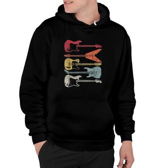 Guitar Retro Style Gift For Guitarist Hoodie | Mazezy