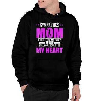 Gymnastics Moms Full Heart Mother's Day Hoodie | Mazezy