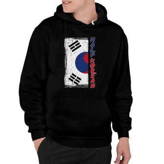 Half Korean American Graphic - Funny South Korean Flag Hoodie | Mazezy