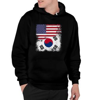 Half South Korean Flag Hoodie - Thegiftio UK
