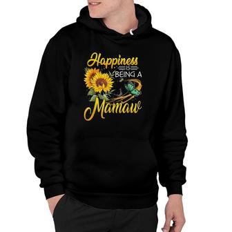 Happiness Is Being A Mamaw Sunflower Butterflies Costume Hoodie | Mazezy
